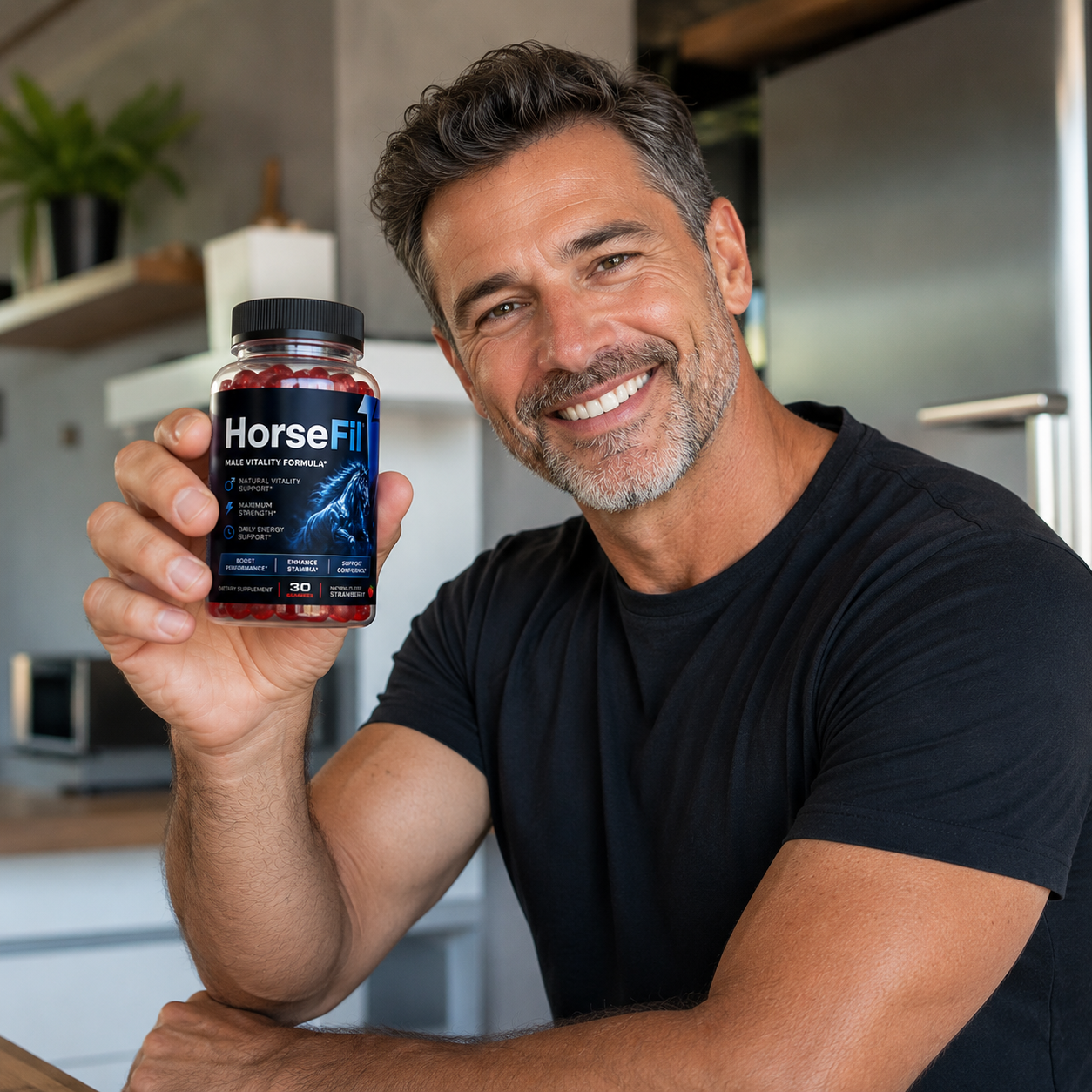 Man researching men's energy and vitality support