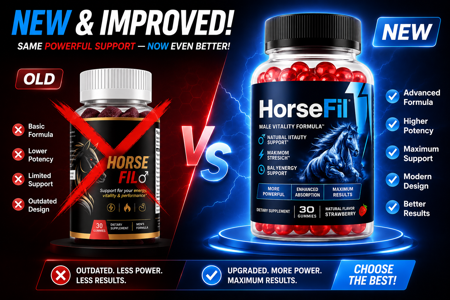 HorseFil New Formula vs Old Formula